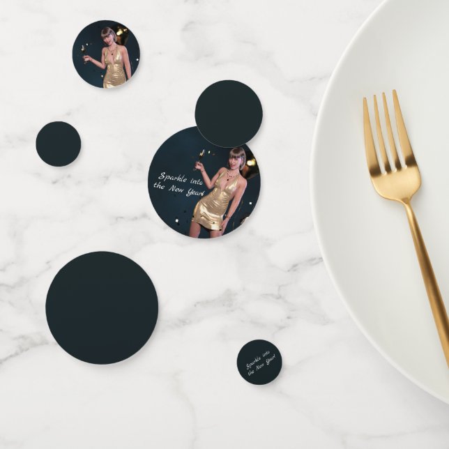 Silvester Party Girl in Sequel Dress Konfetti (Gruppe)