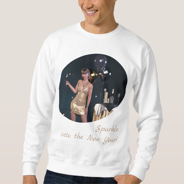 Silvester Party Girl in Sequel Dress Sweatshirt (Vorderseite)