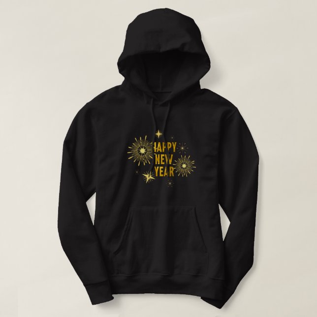 Silvester Party liefert NYE 2023 Happy New Ye Hoodie (Design vorne)