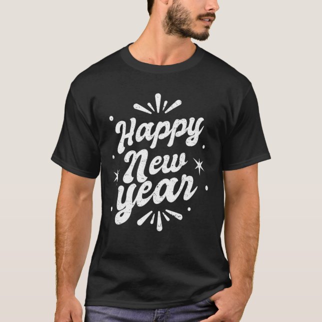 Silvester Party liefert NYE 2023 Happy New Ye T-Shirt (Vorderseite)