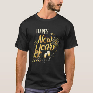 Silvester Party liefert NYE 2023 Happy New Ye T-Shirt
