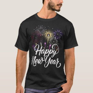 Silvester Party liefert Nye 2025 Happy New Ye T-Shirt
