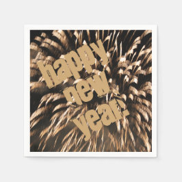 Silvester Party Modernes Serviette