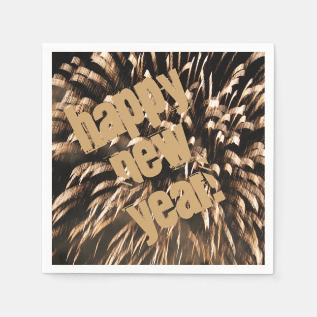 Silvester Party Modernes Serviette (Vorderseite)