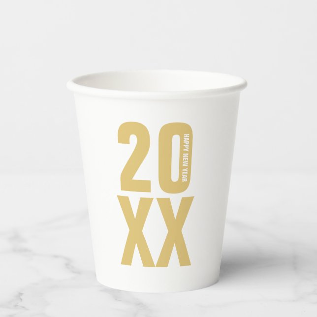Silvester Party Paper Cups Pappbecher (Vorderseite)