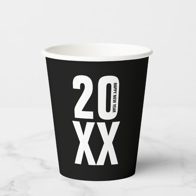 Silvester Party Paper Cups Pappbecher (Vorderseite)
