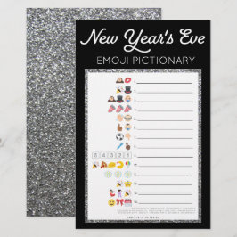 Silvester Party-Spiel Emoji