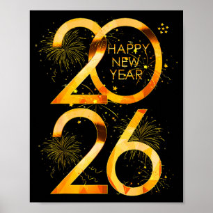 Silvester-Partyartikel 2026 Familie passend Poster
