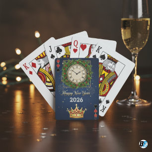 Silvester Royal Clock & Crown Benutzerdefiniert Spielkarten