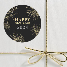 Silvester Runder Aufkleber