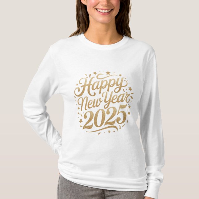 Silvester-T-Shirt 2025 T-Shirt (Vorderseite)