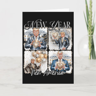 Silvester Trump 2025 Coquette Schleife Treffen Sie Karte