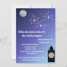 Silvester, wenn die Uhr 12 schlägt