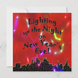 Silvesterabend beleuchten - Party Einladungen