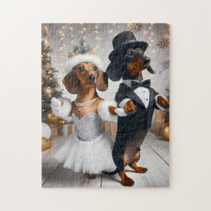 Silvesterabend-Dackel Puzzle