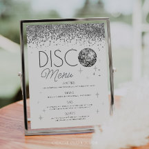 Silvesterabend letzte Disco des Jahres Speisekarte