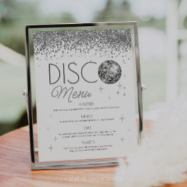 Silvesterabend letzte Disco des Jahres Speisekarte