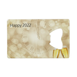 Silvesterabend mit Champagnerbrille Geldbeutel Flaschenöffner