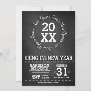 Silvesterabend-Party Einladung