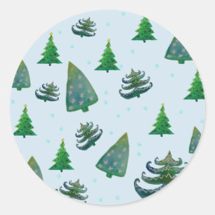 Silvesteraufkleber Runder Aufkleber