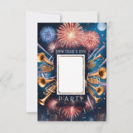 Silvestereinladungskarte für das Silvesterfest im Einladung