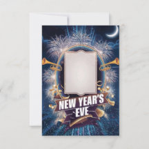 Silvestereinladungskarte für das Silvesterfest im