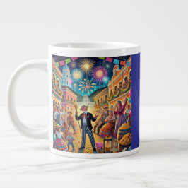 Silvesterfeier El Año Viejo Jumbo-Tasse