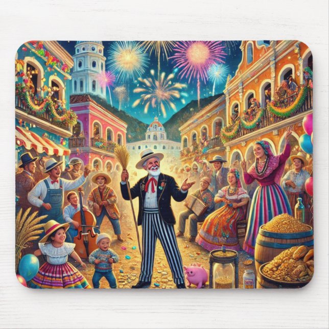 Silvesterfeier El Año Viejo Mousepad (Vorne)