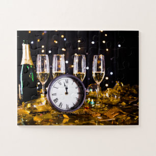 Silvesterfeier SlipperyJoe's Champagner Puzzle