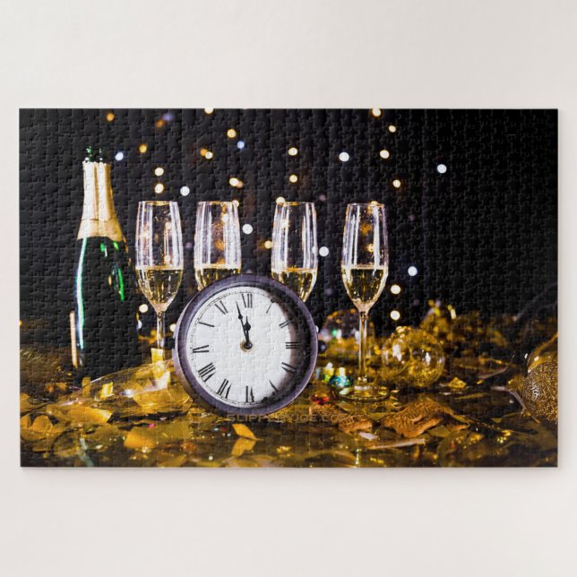 Silvesterfeier SlipperyJoe's Champagner Puzzle (Horizontal)