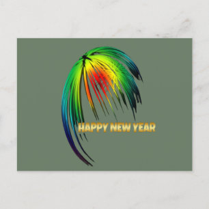 Silvesterfeuerwerk Postkarte