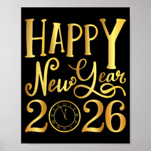 Silvesterparty 2026 Familie Zusammenpassend Poster