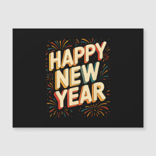 Silvesterparty Countdown Frohes Neues Jahr Magnetkarte