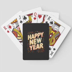 Silvesterparty Countdown Frohes Neues Jahr Spielkarten