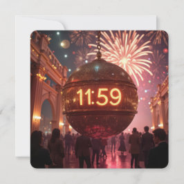 Silvesterparty-Countdown-Uhr Einladung