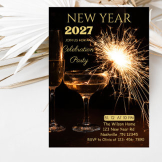 Silvesterparty-Einladung 2027 Einladung