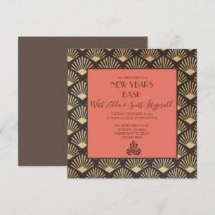 Silvesterparty-Einladung Gatsby Vintage Deco Einladung