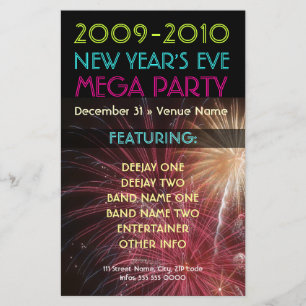 Silvesterparty Flyer