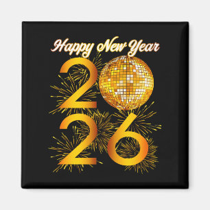 Silvesterparty - Frohes Neues Jahr 2026 Premium Magnet