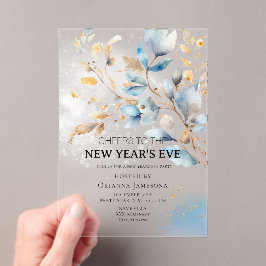 Silvesterparty mit Wasserfarben  Acryleinladungen