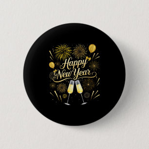 Silvesterparty Nye passende Familie Frohes Neues Button