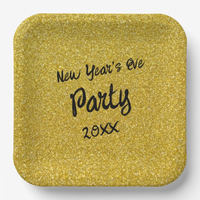 Silvesterparty Pappteller (Vorderseite)