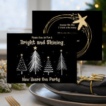 Silvesterparty Schwarz-Gold-Feier