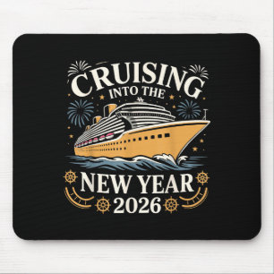 Silvesterparty-Urlaub-Shirt 2026 Cruising Into The Mousepad