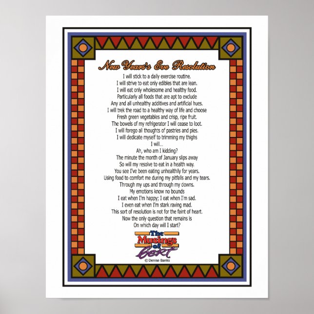 Silvesterresolution Poster (Vorne)