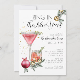 Silvesterring im neuen Jahr Einladung