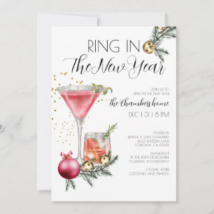 Silvesterring im neuen Jahr Einladung