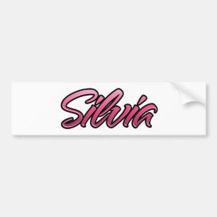 Silvia verblasst pink Aufkleber Sticker Autoaufkleber