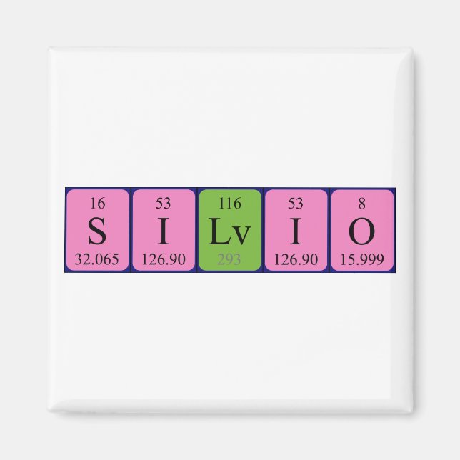 Silvio Periodenmagnet Magnet (Vorne)