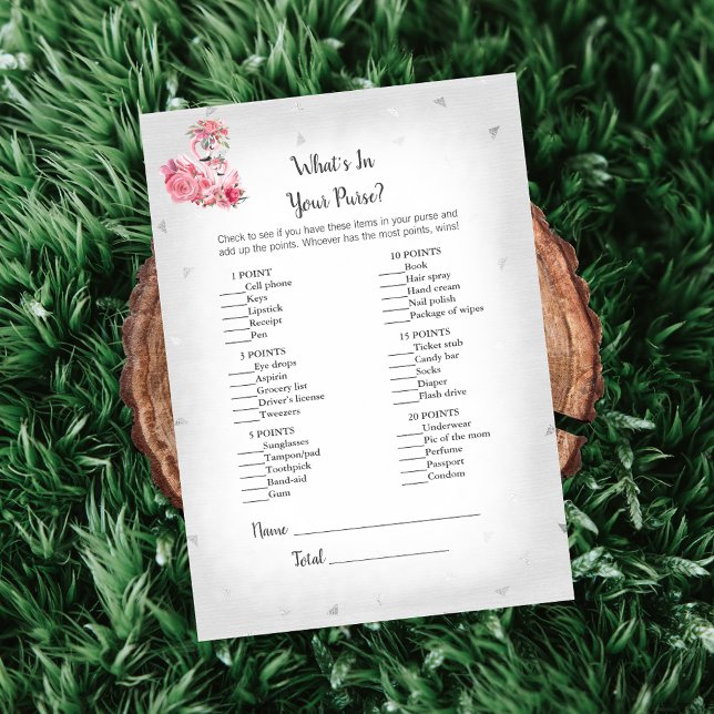 Silvr Flamingo Ballerina Was steckt in deinem Spie Einladung (Von Creator hochgeladen)